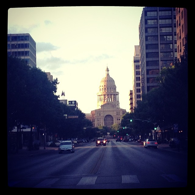 Congress ave with Texas Capitol #drupalhunt