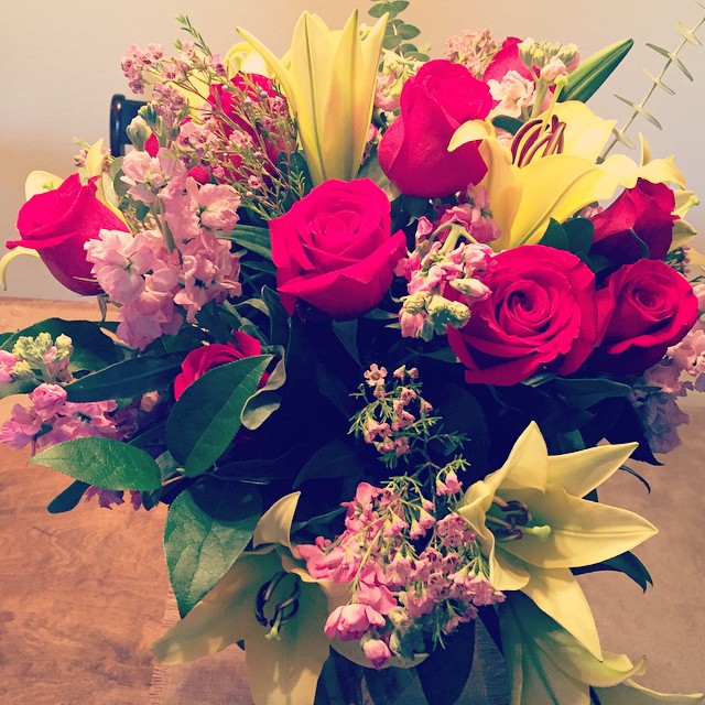 It was such an amazing night – I am so #blessed! #birthdayflowers