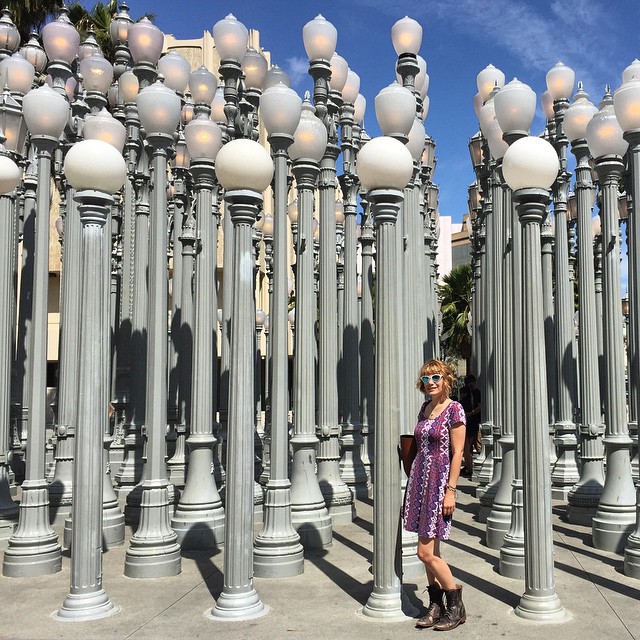 I'm so glad I ventured out to see the city of #LosAngles after #drupalconla! #UrbanLight #ChrisBurden #LACMA