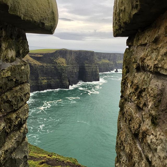 View of the #cliffsofmoher from the top of #obreinstower