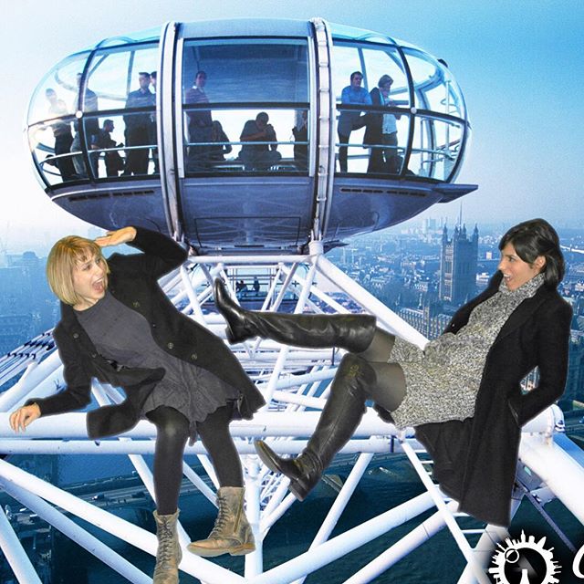 #sisters are #evil! She tried to kill me on top of the #londoneye lol #London #vacation #winter