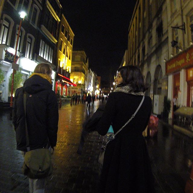 Noel showing us around #london #night #throwbackthursday