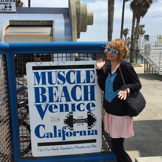 Who am I kidding….I’m not gonna work out lol #MuscleBeach #VeniceBeach