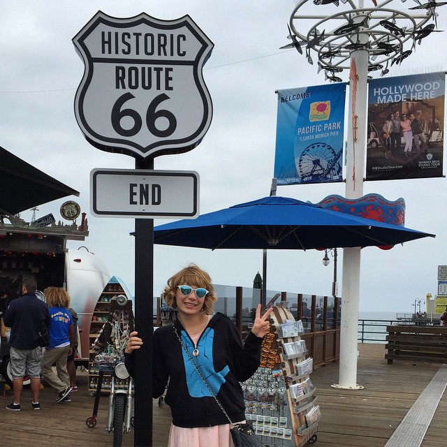 The end of #route66 at #SantaMonicaBoardwalk