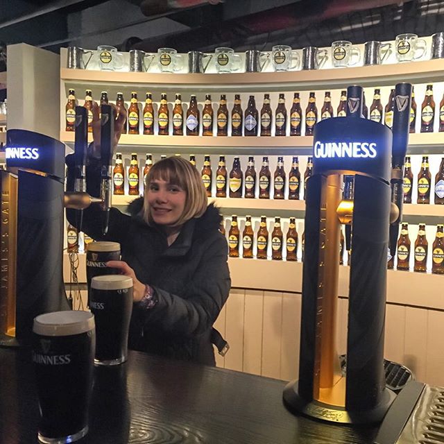 Pouring a pint at #Guinness #dublin #ireland