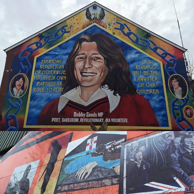 #belfastmurals #belfastmuraltours – really learned a lot from the tour.  Our guide joe was awesome!
