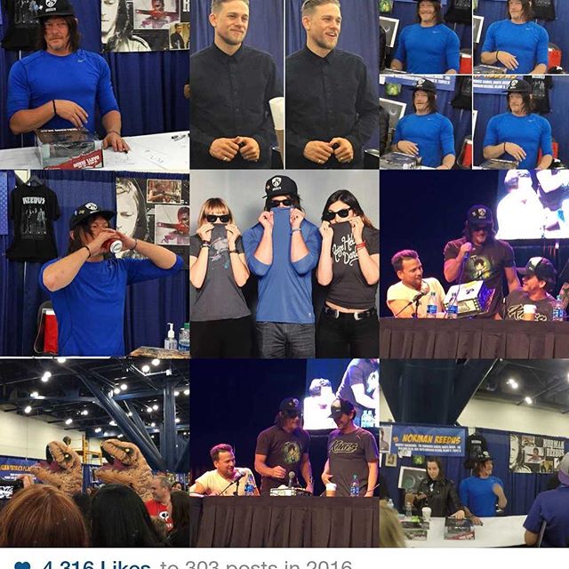 #bestnine2016 though it's only #normanreedus & #charliehunnam at #comicpalooza #houston #texas…I think my other photos are way better! Off to make my own