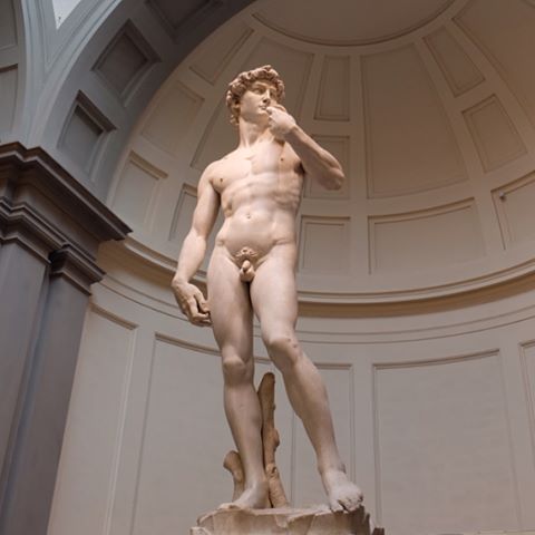 David! Still can't believe I saw this guy! #michelangelosdavid #michelangelo #statue #marblestatue #bucketlist #florence #italy #art #sculpture