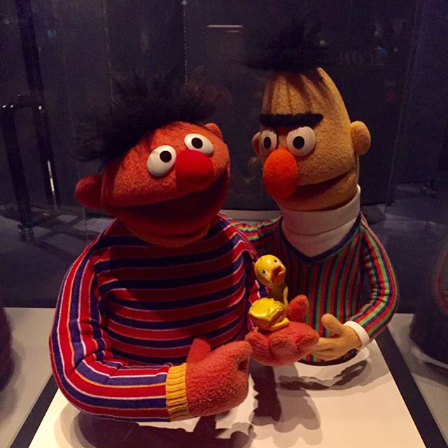 #bertandernie and a kind of creepy #georgewashington #smithsonianmuseum #washingtondc #dc #sesamestreet #muppets #jimhenson