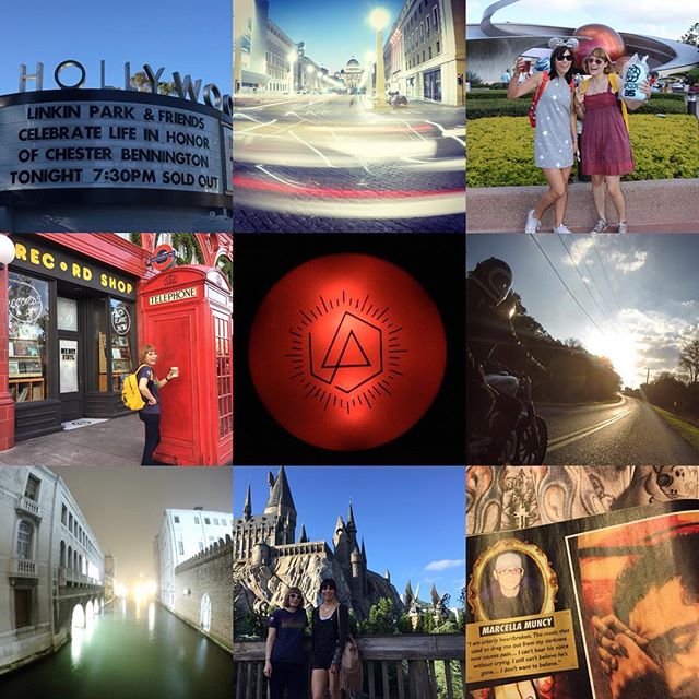 #2017 – what a year… #best9of2017 #bestnine2017 #yearinreview  @chesterbe #fuckdepression #linkinpark #rome #venice #italy #disneyworld #harrypotter #hogwarts